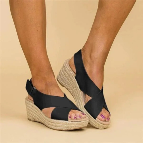 Sandales compensées d'été pour femmes | Confort