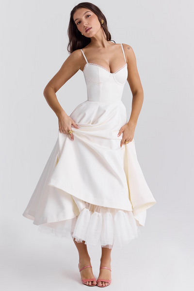 Robe longue amincissante de luxe pour femme | Maxi