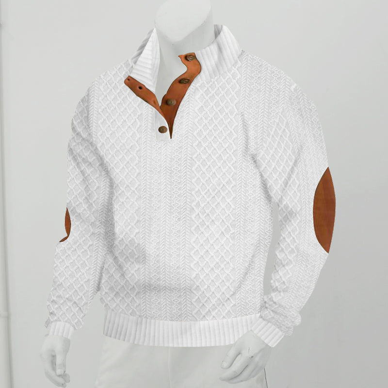 Villareal | Chandail boutonné pour hommes | Chaud