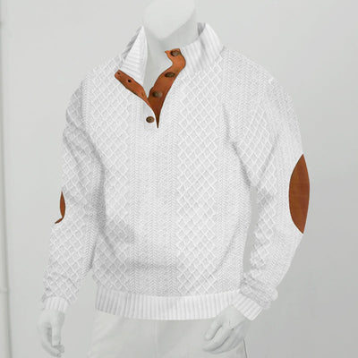 Villareal | Chandail boutonné pour hommes | Chaud