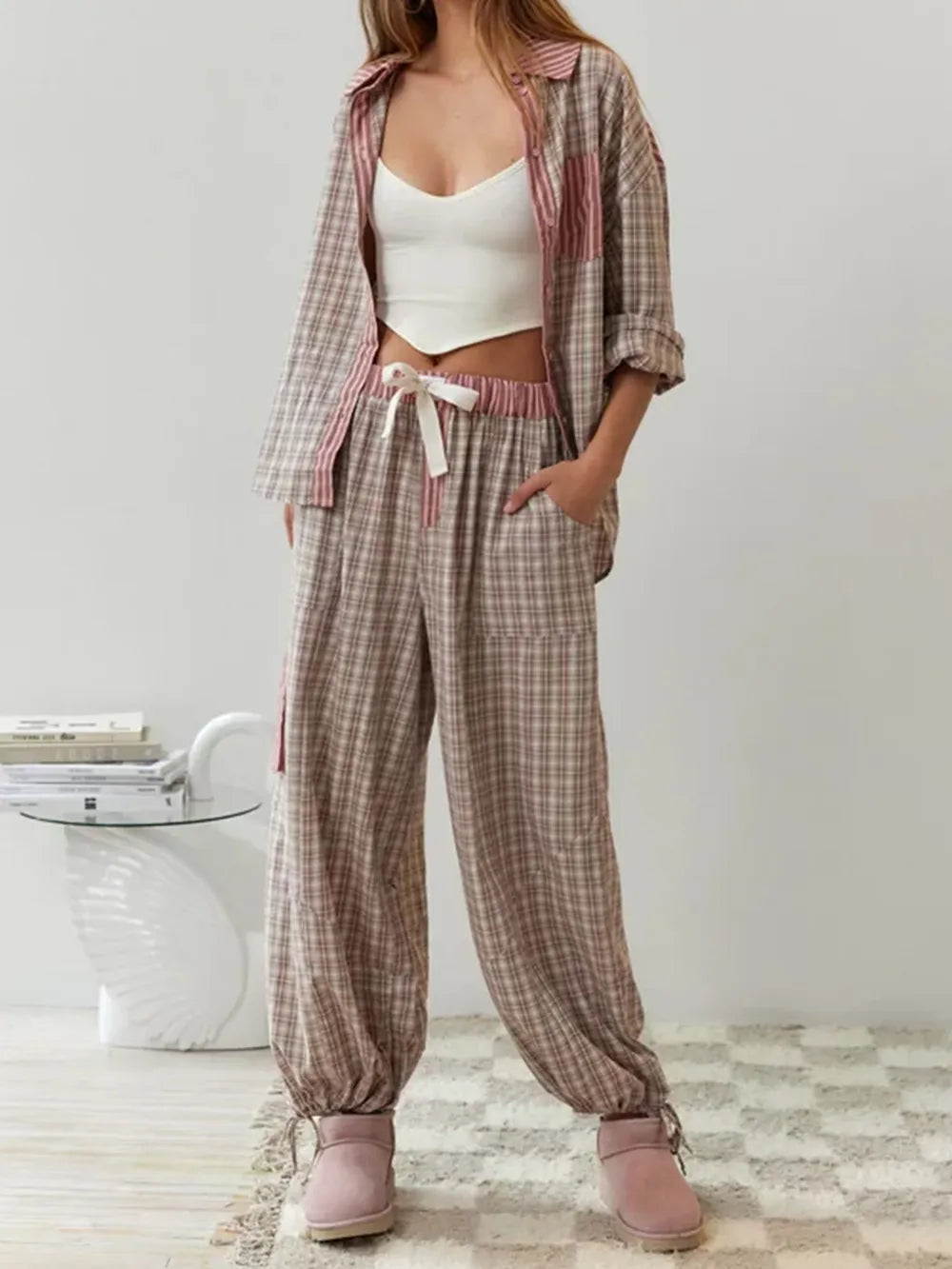 Fleur | Pyjama deux pièces pour femme