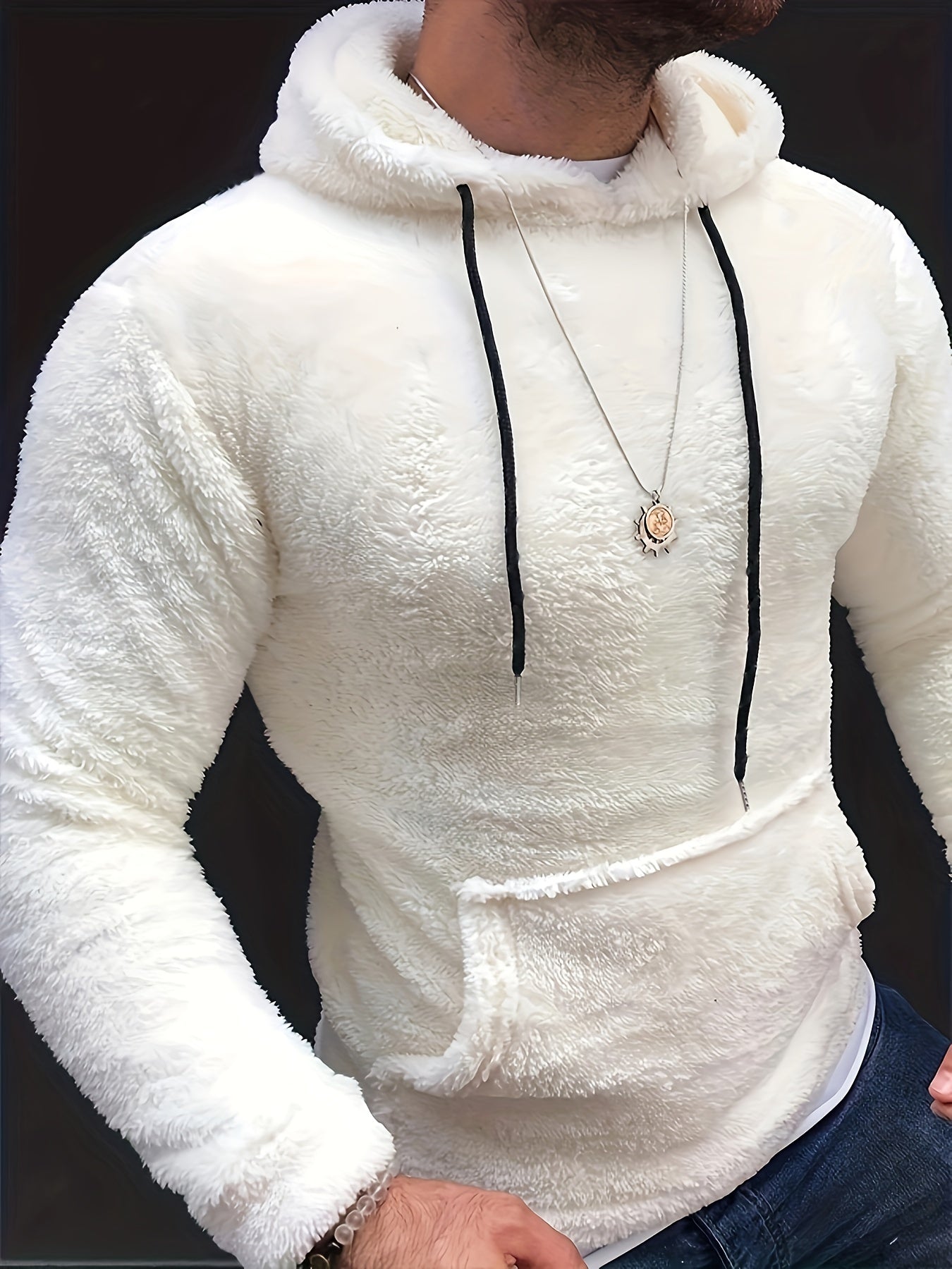 Sweat à capuche en tricot pour hommes | Chaud