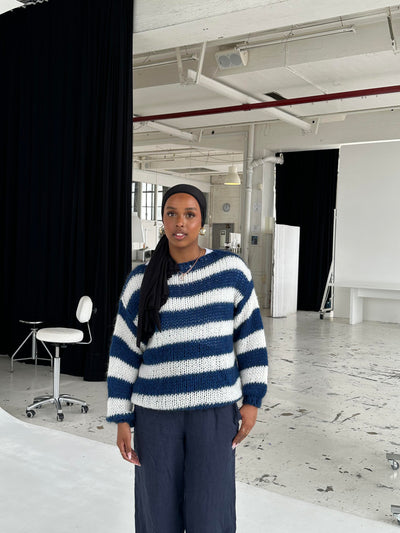 Pull rayé pour femmes | Oversized