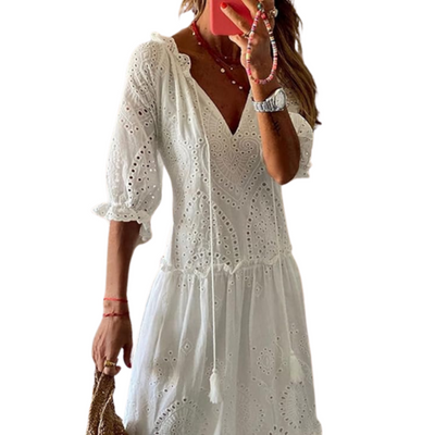 Robe bohémienne fluide pour femme | Maxi
