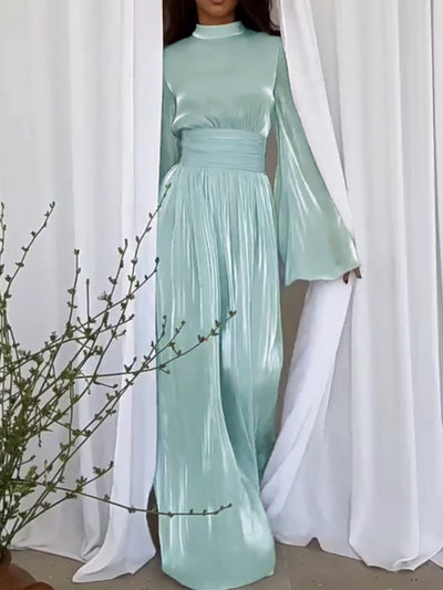 Robe chic à la taille pour femmes | Maxi