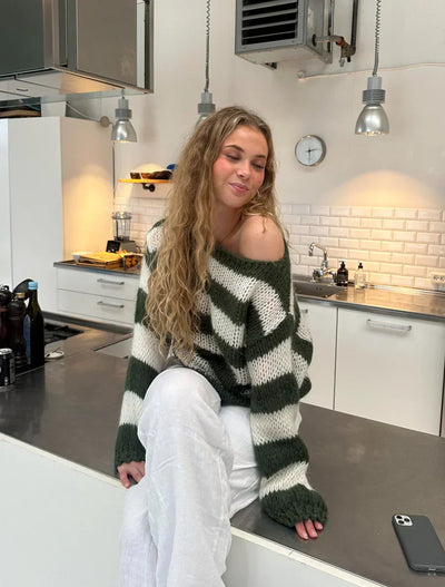 Pull rayé pour femmes | Oversized
