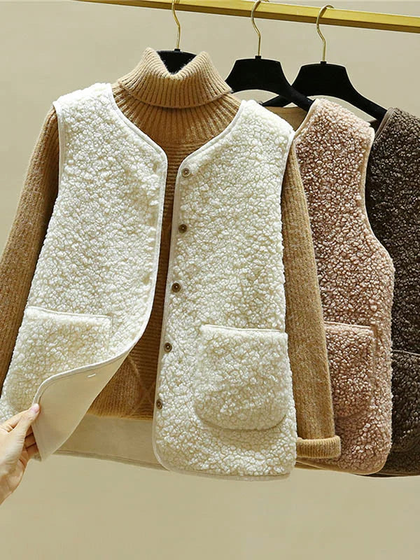 Gilet élégant et chaud pour femmes | Sans manches