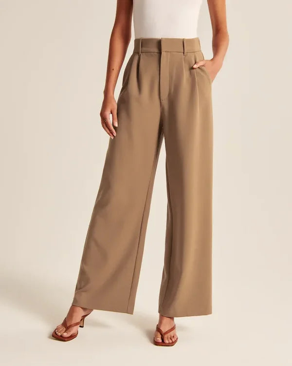 Pantalon élégant à pinces pour femmes | Travail