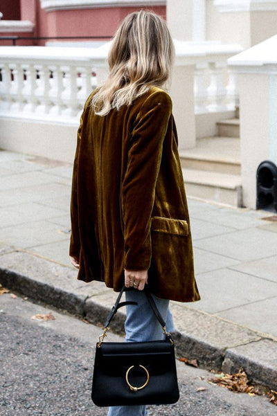 Blazer en velours pour femmes | Chaud