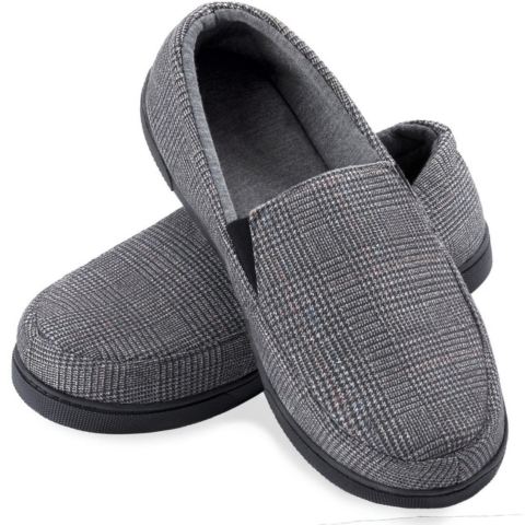 Mocassins chauds à carreaux pour hommes | Support