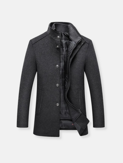 Trench-coat en laine pour hommes | Hiver