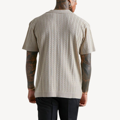 Polo en tricot à boutons pour hommes | Manches courtes