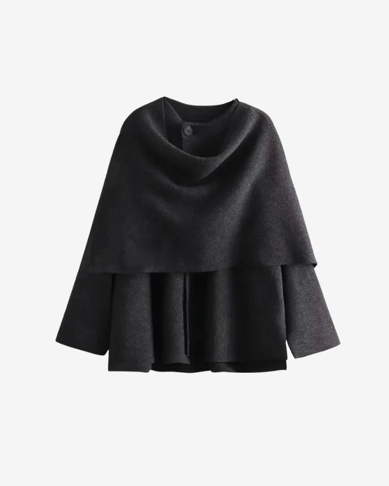 Veste drapée pour femme | Chaude