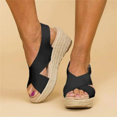 Sandales compensées d'été pour femmes | Confort