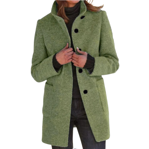 Manteau rembourré boutonné pour femme | Hiver