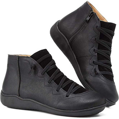 Bottes en cuir décontractées pour femmes | Hiver