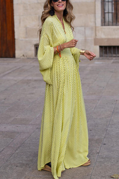 Robe longue fluide et légère pour femmes | Maxi