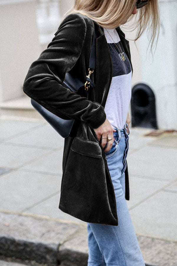 Blazer en velours pour femmes | Chaud