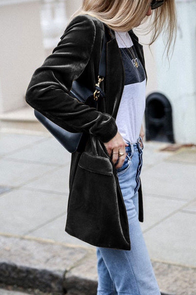 Blazer en velours pour femmes | Chaud