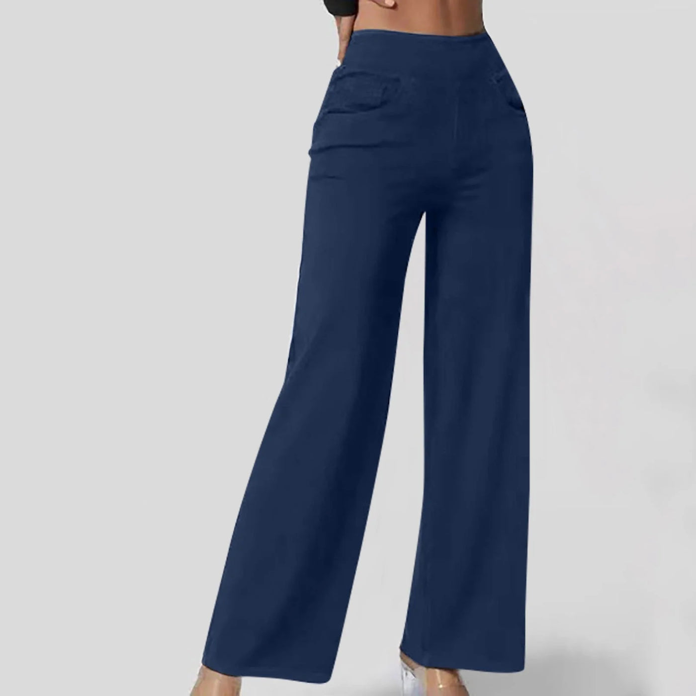 Pantalon confortable à taille haute pour femme | Baggy