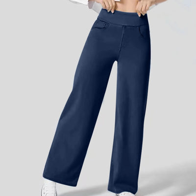 Pantalon confortable à taille haute pour femme | Baggy