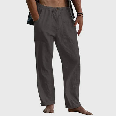 Pantalon de lin décontracté pour hommes | Travail