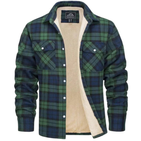 Gaston | Veste doublée en polaire pour hommes | Plaid