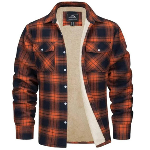 Gaston | Veste doublée en polaire pour hommes | Plaid