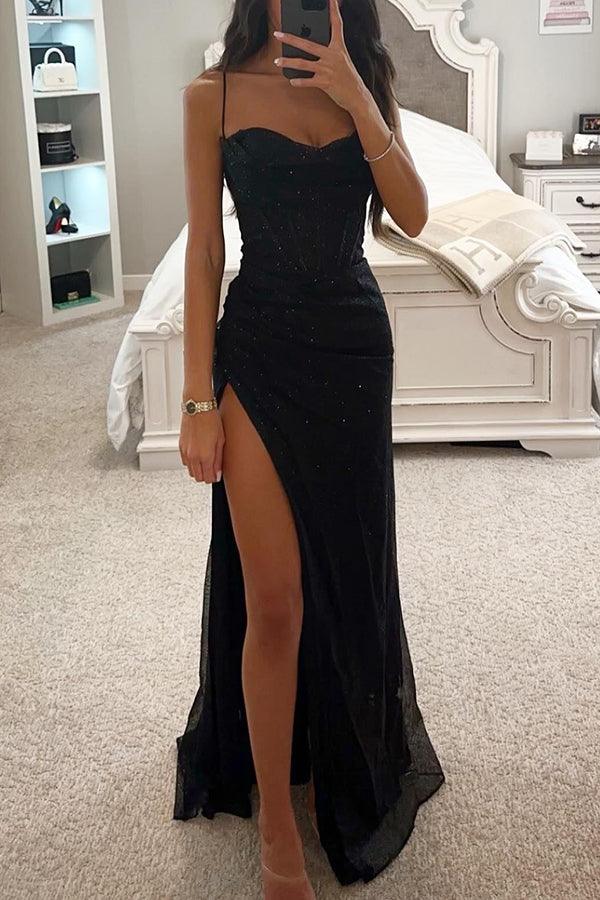 Robe à paillettes glamour pour femmes | Maxi