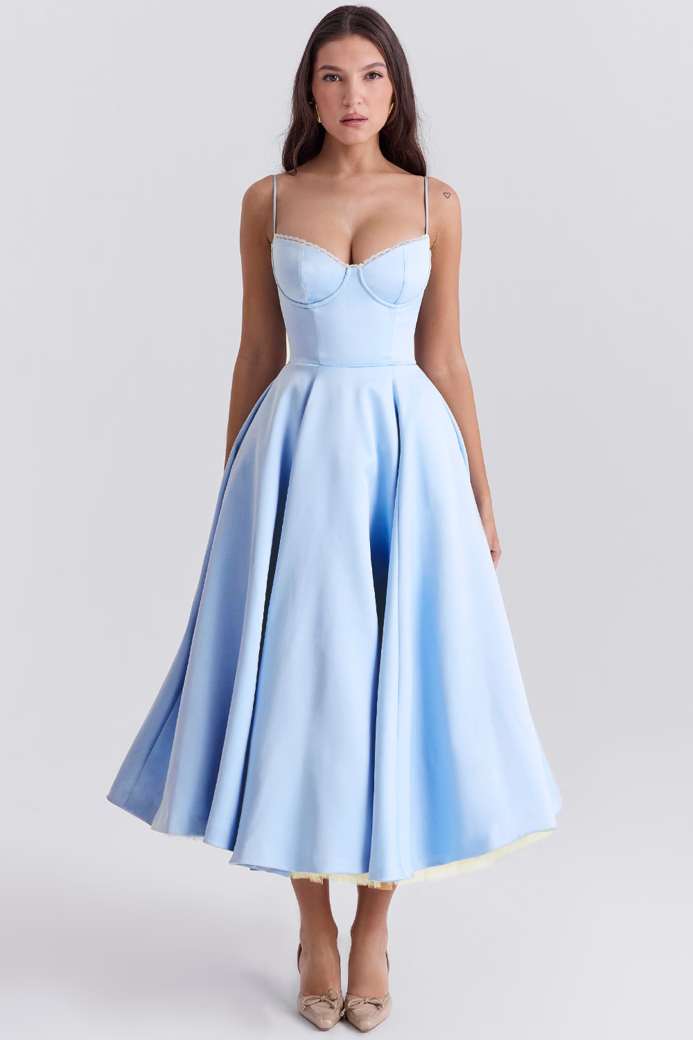 Robe longue amincissante de luxe pour femme | Maxi