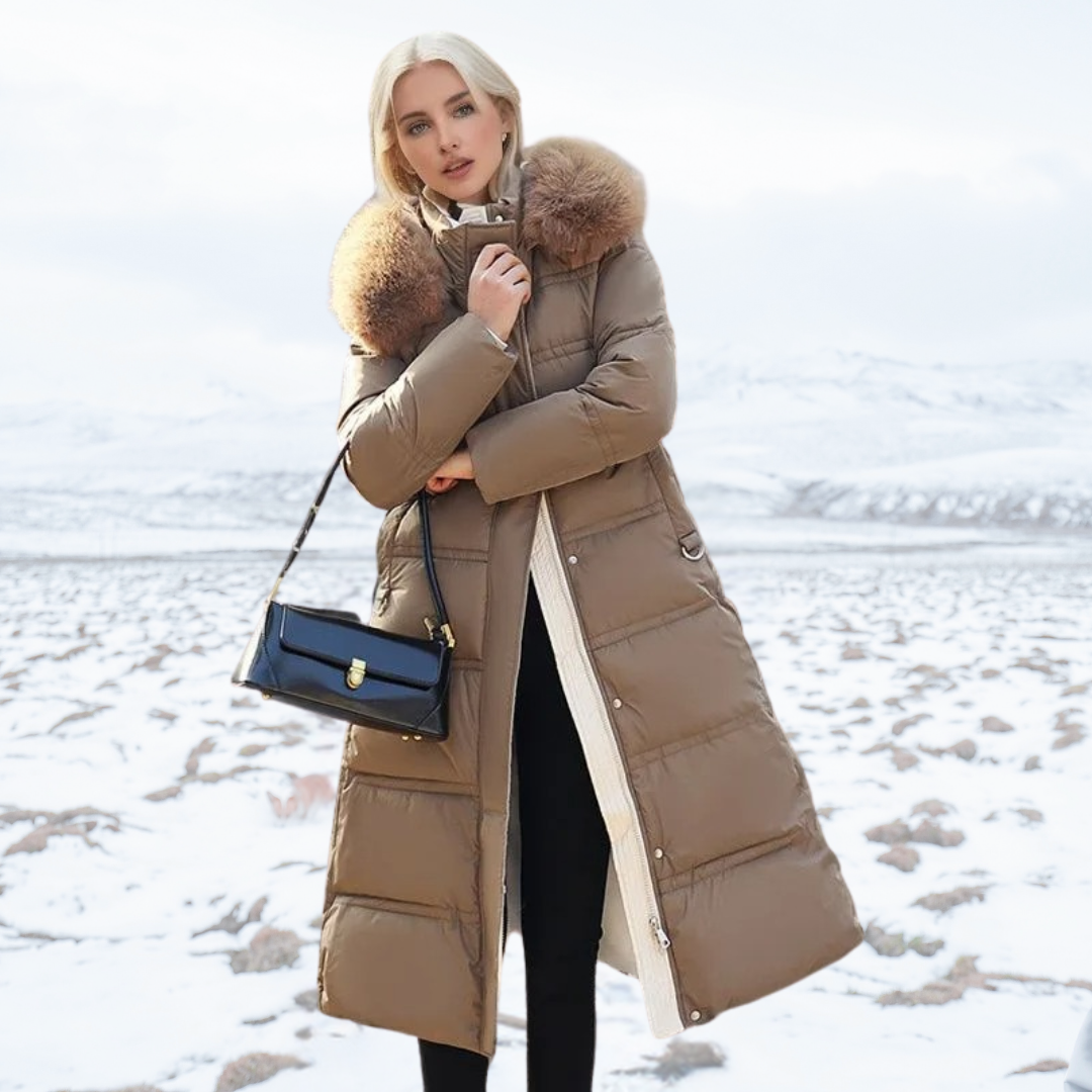 Manteau d'hiver de luxe pour femme | Longue