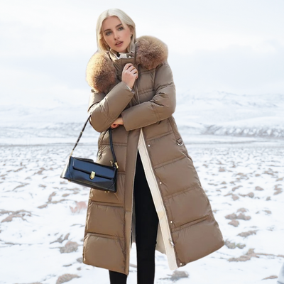 Manteau d'hiver de luxe pour femme | Longue