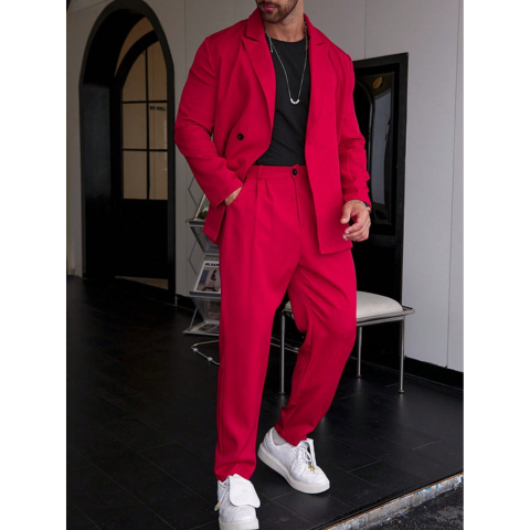 Costume slim fit pour homme | Ensemble deux pièces