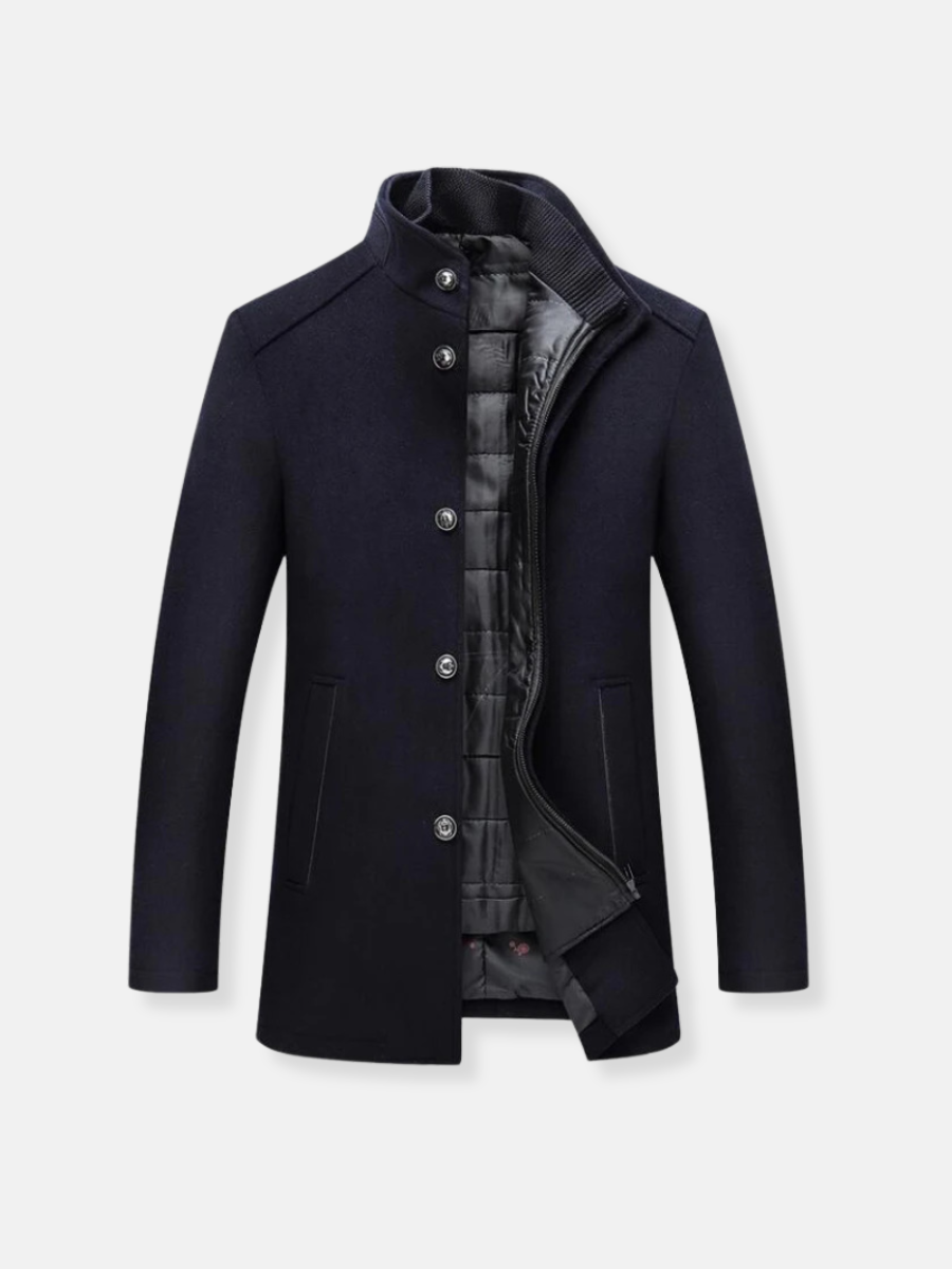 Trench-coat en laine pour hommes | Hiver