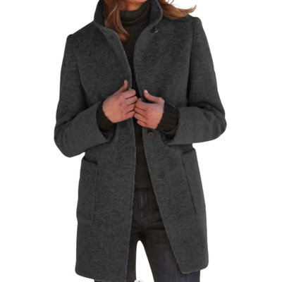 Manteau rembourré boutonné pour femme | Hiver