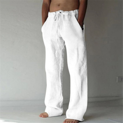 Pantalon pour homme aspect lin | Grande taille