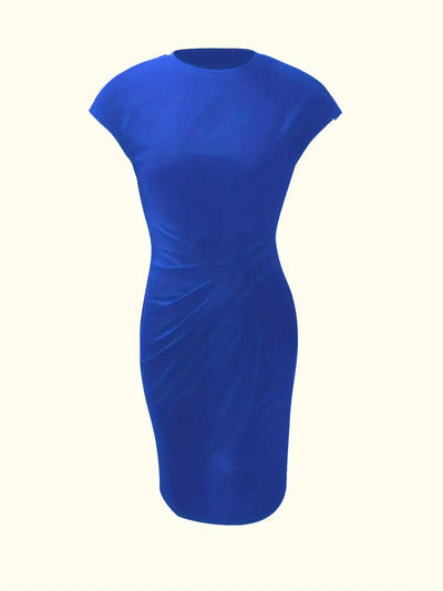 Robe de couleur unie pour femmes | Midi
