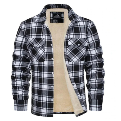 Gaston | Veste doublée en polaire pour hommes | Plaid