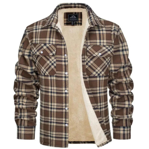 Gaston | Veste doublée en polaire pour hommes | Plaid