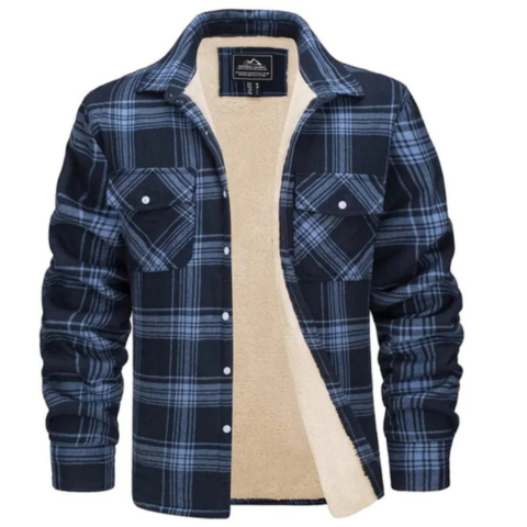 Gaston | Veste doublée en polaire pour hommes | Plaid