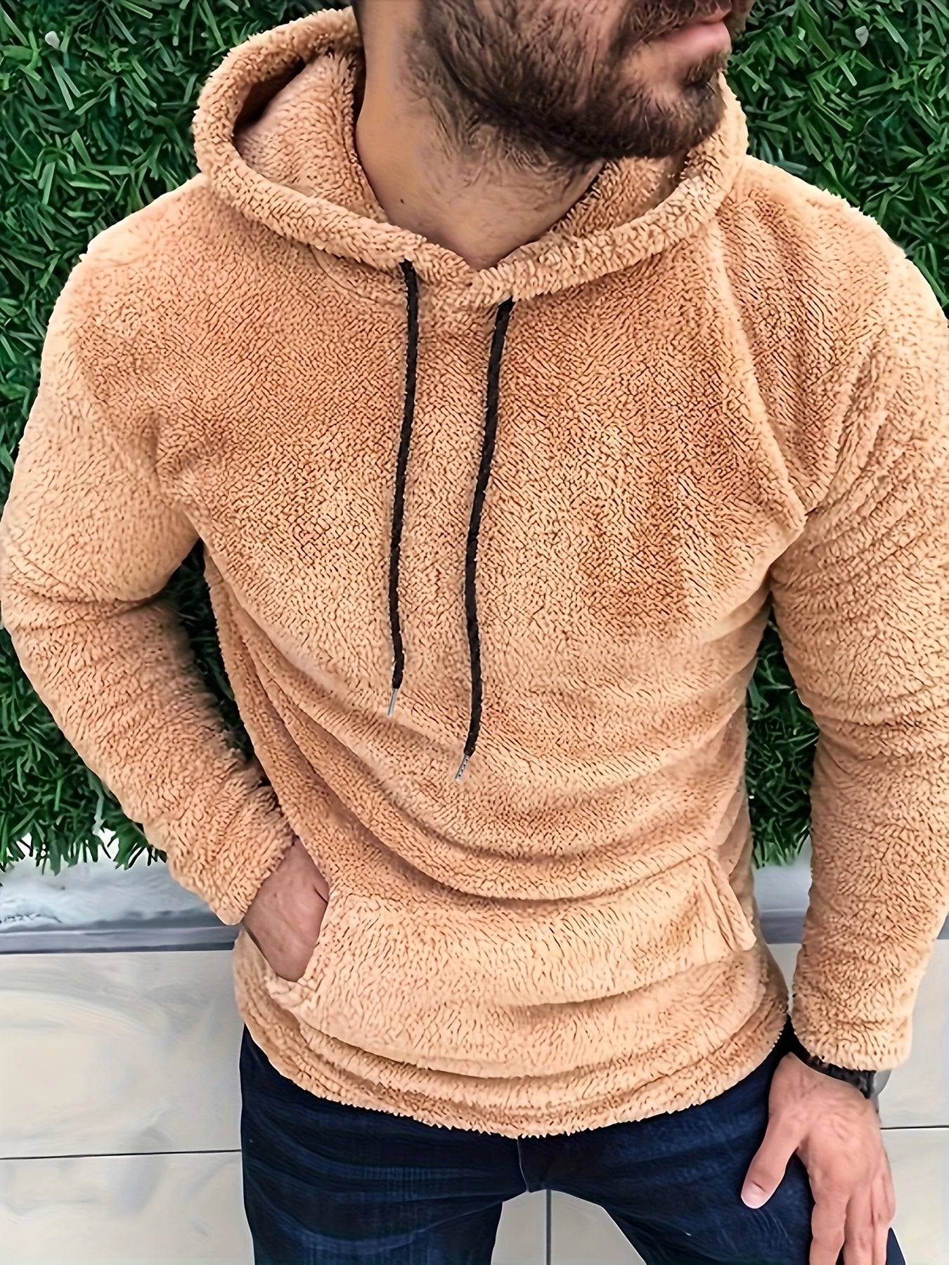 Sweat à capuche en tricot pour hommes | Chaud