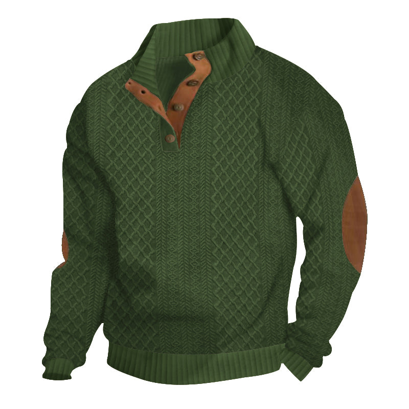 Villareal | Chandail boutonné pour hommes | Chaud