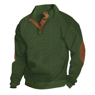 Villareal | Chandail boutonné pour hommes | Chaud