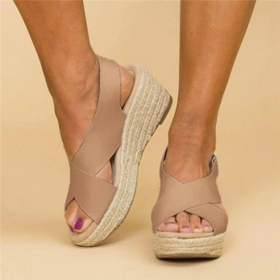 Sandales compensées d'été pour femmes | Confort