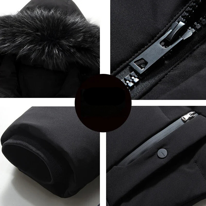 Veste parka d'hiver pour hommes | Imperméable