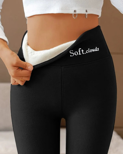 Leggings en laine polaire pour femmes | Chaud