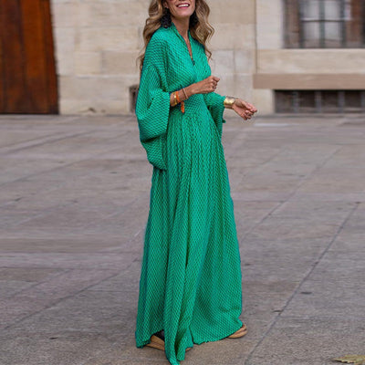 Robe longue fluide et légère pour femmes | Maxi