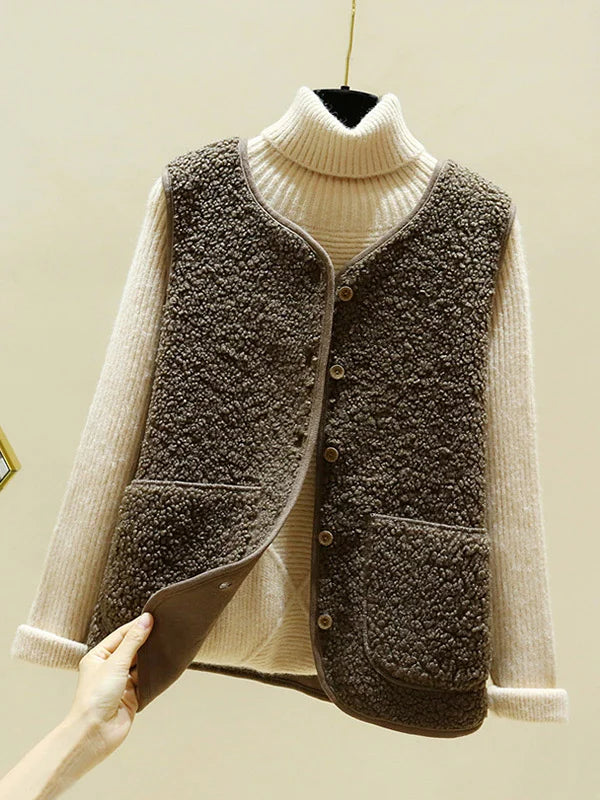 Gilet élégant et chaud pour femmes | Sans manches