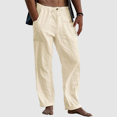 Pantalon de lin décontracté pour hommes | Travail
