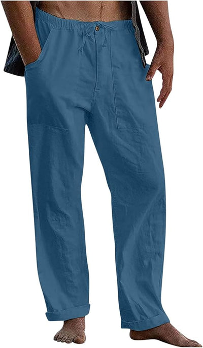 Pantalon de lin décontracté pour hommes | Travail